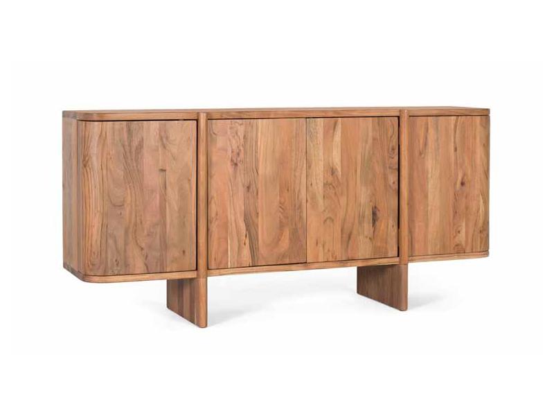 Colección ETNIC-Aparador de madera de acacia. 79 x 170 x 40 cm